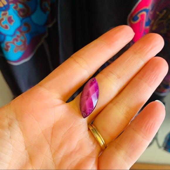 HALE BOB Silk Chiffon Jeweled Tunic Top - Picture 10 of 11